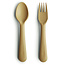 Mushie Mushie fork and spoon - Mustard