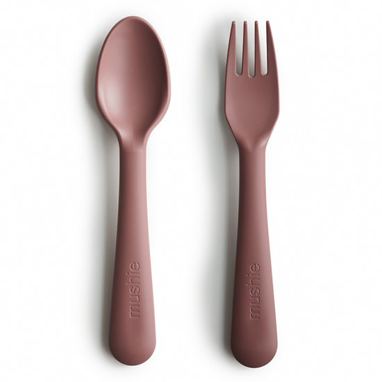 Mushie Mushie fork and spoon - Woodchuck