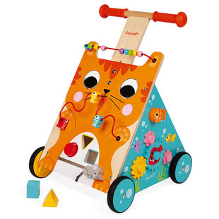 Janod multi-activities baby walker cat