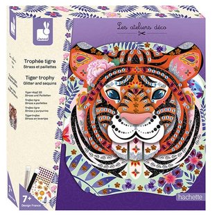 Janod kit créatif strass-paillettes trophée tigre