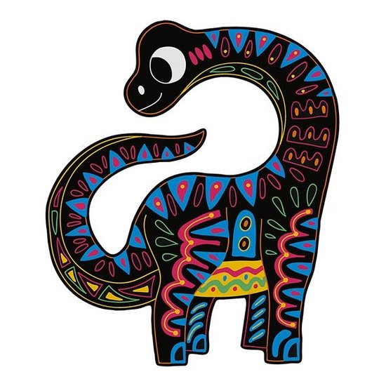 Janod Janod kit créatif scratch art Dinos