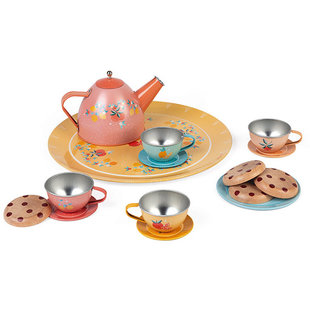 Janod metal tea set dinnerware