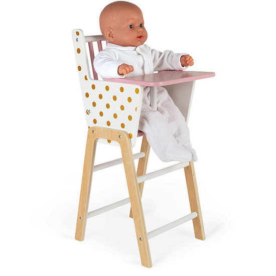 Janod speelgoed Janod high chair for dolls Candy Chic