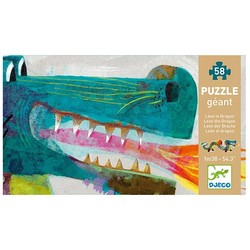 Djeco Bodenpuzzle Leon der Drache 58-Teilig