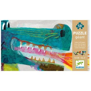 Djeco vloerpuzzel Leon de draak 58st