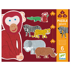 Djeco giant puzzle Henri and friends 9-12-15pcs