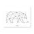 Lilipinso Poster bear geometric - Lilipinso