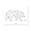 Lilipinso Poster bear geometric - Lilipinso