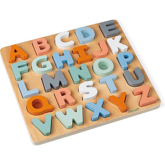Janod Janod Sweet Cocoon Puzzle Alphabet mit Kreidetafel