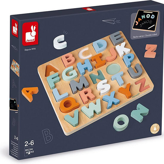 Janod speelgoed Janod Sweet Cocoon alphabet puzzle