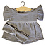 Minikane Doll dress with headband Daisy grey - Minikane