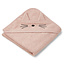 Liewood Baby towel Albert Cat rose 70cm - Liewood