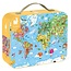 Janod speelgoed Janod - Puzzle case - world map - 300pcs - +6yr