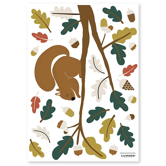 Lilipinso Lilipinso wall stickers Forest Squirrel