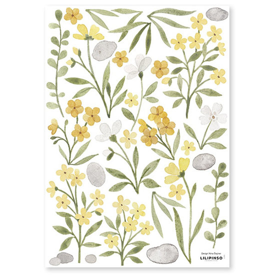 Lilipinso Lilipinso stickers muraux Lucky Ducky Flowers