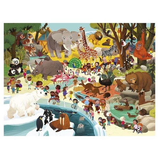 Crocodile Creek Crocodile Creek puzzle Day at the Zoo 48pcs