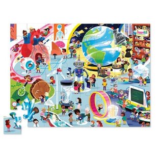 Crocodile Creek puzzle Journée en science 48pcs