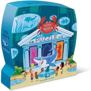 Crocodile Creek puzzle Journée au musée aqua 48pcs