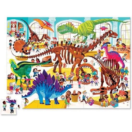 Crocodile Creek Crocodile Creek puzzle Day at the dino museum 48pcs