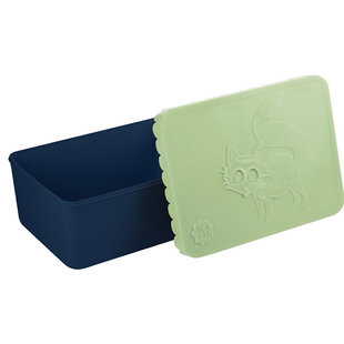 Lunch box fox mint-navy - Blafre