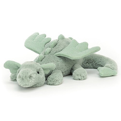 Jellycat knuffel draak Sage dragon Little