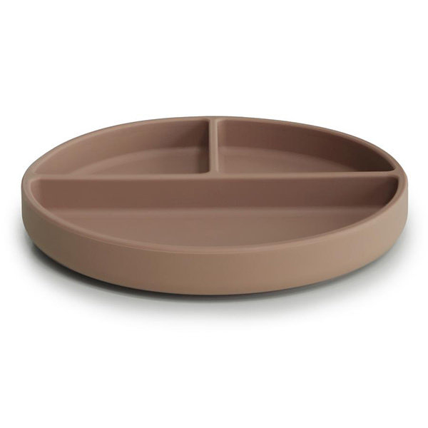 Mushie Assiette A Ventouse Silicone Natural Little Thingz