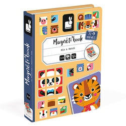 Janod magneetboek Mix & Match 80st 3-8jr