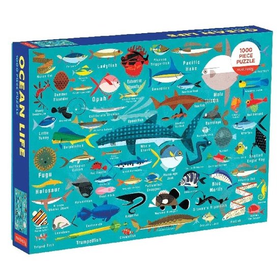 Mudpuppy Mudpuppy puzzel Ocean life 1000 stukjes