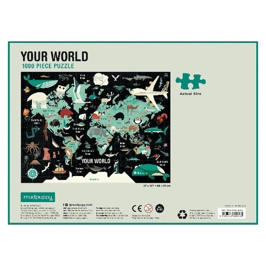 Mudpuppy Mudpuppy puzzle Your world 1000 pièces