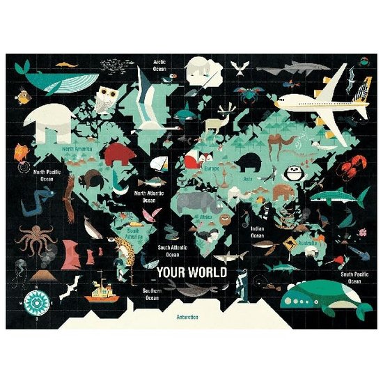 Mudpuppy Mudpuppy Puzzle Your World 1000 Teile