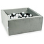 Moje Ball pit velvet grey 90x90x40cm incl. balls - Moje