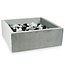 Moje Ball pit velvet grey 110x110x40cm incl. balls - Moje