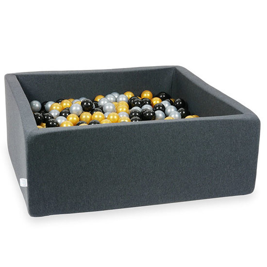 Moje Ball pit graphite 110x110x40cm incl. balls - Moje