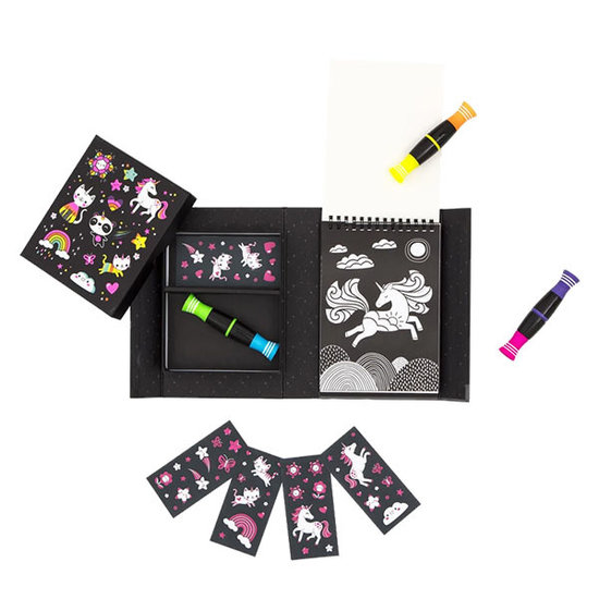 Tiger Tribe Tiger Tribe Neon coloring set Unicorns and Friends
