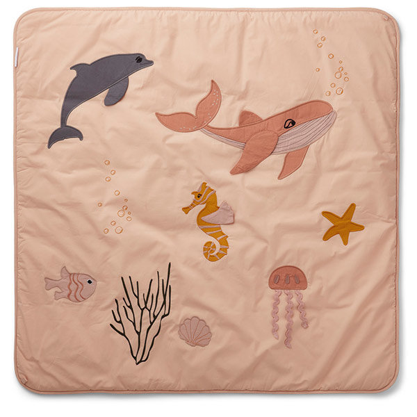 Liewood Glenn Tapis De Jeu Bebe Sea Creature Rose Mix Little Thingz