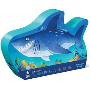 Crocodile Creek | Shaped box puzzles, 36 pieces - Shark Reef