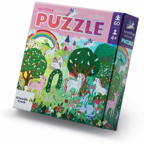 Crocodile Creek Crocodile Creek Foilienpuzzle Sparkling Unicorn