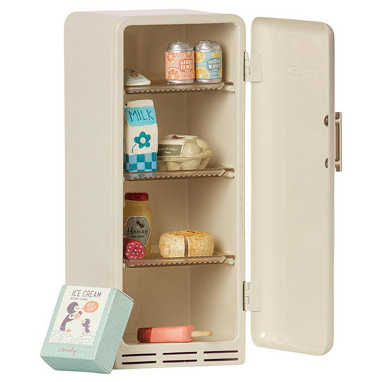Maileg Maileg metal miniature fridge cream 22cm