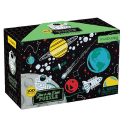 Mudpuppy Glow-In-the-Dark puzzle Space 100pcs