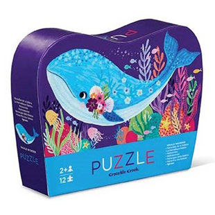Crocodile Creek mini puzzel Whale Wonder 12st