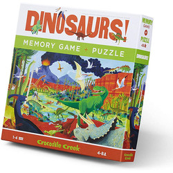 Crocodile Creek Memory-Spiel und Puzzle Dinosaurier