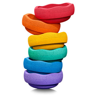 Stapelstein Rainbow Purple pierres empilees 6 pièces