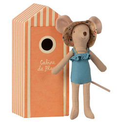 Maileg mother mouse in beach cabin