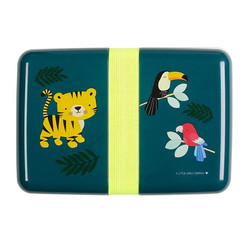 a Little Lovely Company - Lunch & snack box set - Jungle tiger - Little  Zebra