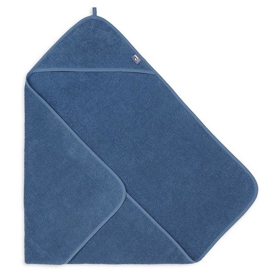 Jollein Jollein badcape badstof 75x75cm Jeans Blue