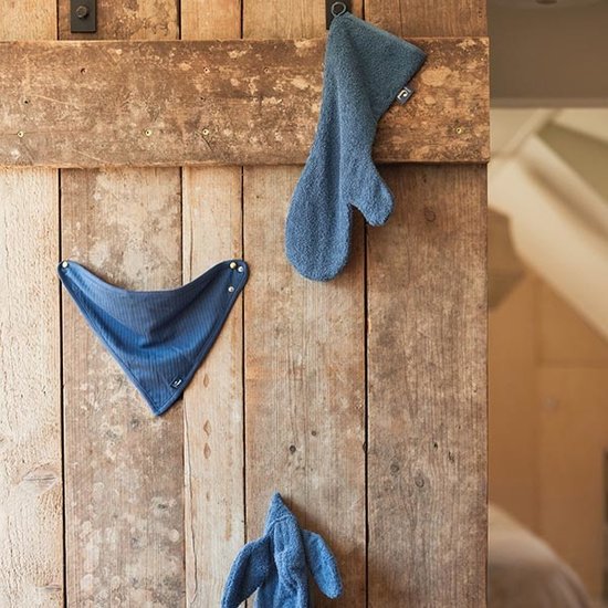 Jollein Jollein washandje badstof Jeans Blue