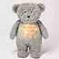 Moonie Moonie heartbeat bear with light Mineral Grey