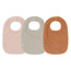 Jollein Jollein slabbetjes badstof Pale Pink-Nougat-Caramel