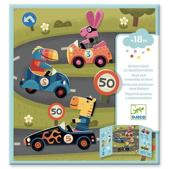 Djeco Djeco sticker playbook cars +18M