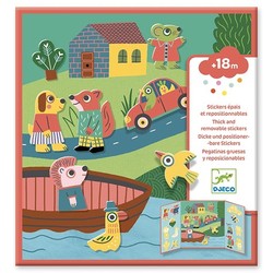 Djeco stickerboek dieren +18M